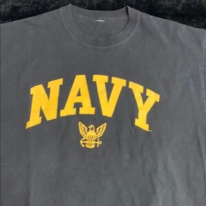 Navy Graphic T-Shirt - black